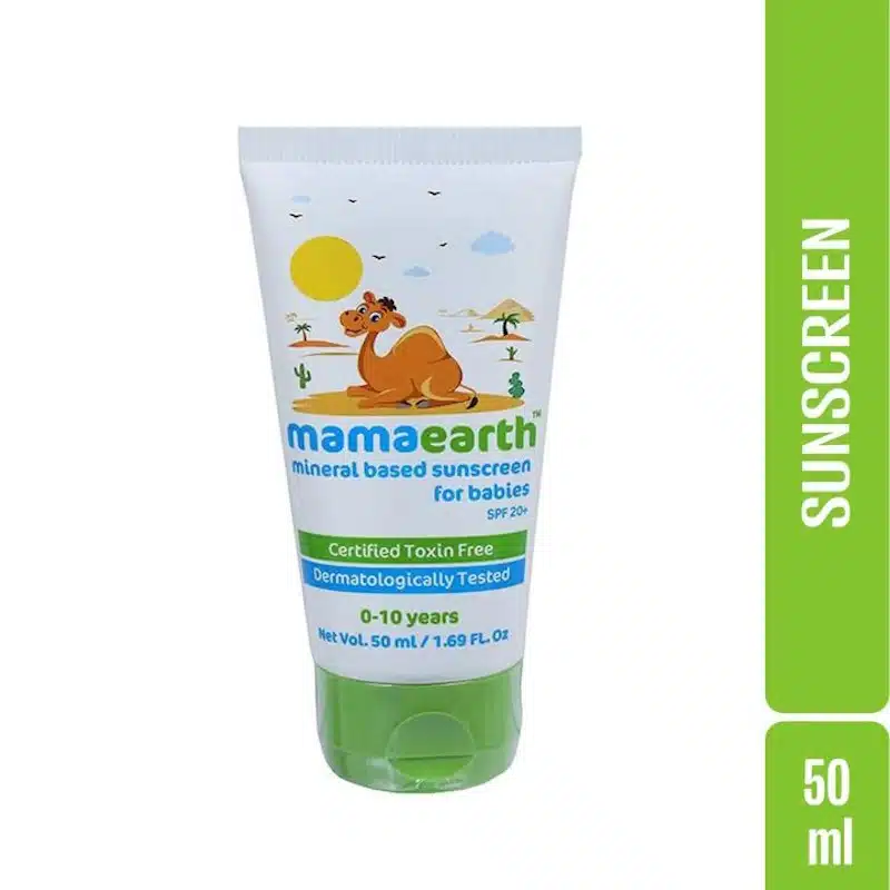 Mamaearth Mineral Based Sunscreen for Babies SPF 20+ – 50g