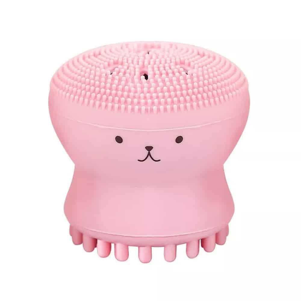 Laikou Octopus Silicone Face Cleansing Brush – Pink